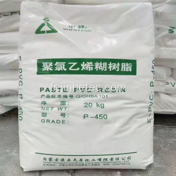 Résine P450 de PVC de pâte de marque de JUNZHENG pour le cuir artificiel